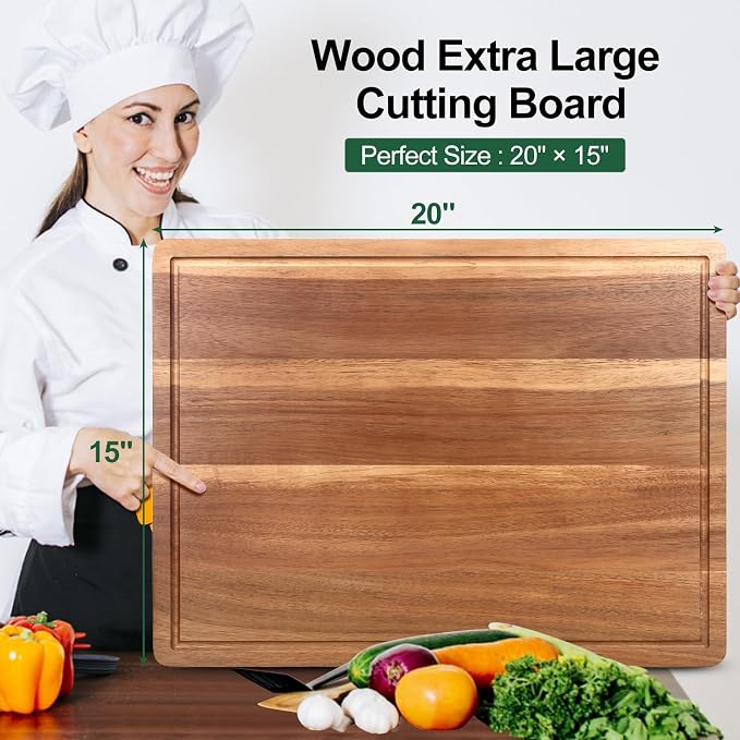 20" XL Extra Large Wooden Cutting Boards - Image 7
