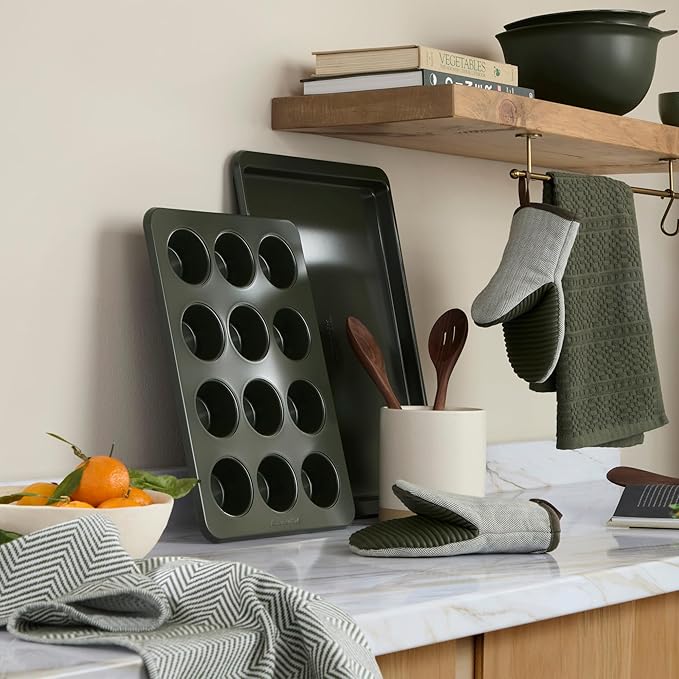 KITCHENAID® Evergreen Design Series Herringbone Ribbed Soft Silicone Mini Oven - Image 2