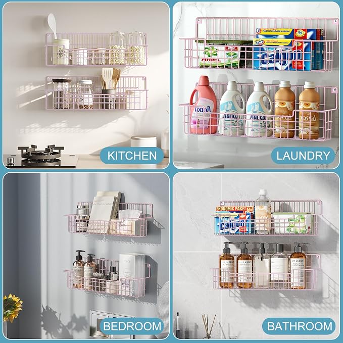 Spice Rack, Metal Spice Holder Shelf - Image 3