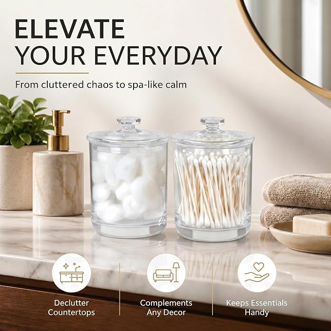 ForPro Clear Acrylic Apothecary Jars - Image 4