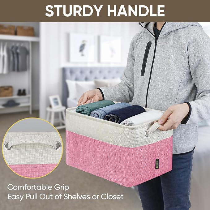 BALEINE 2 Pack Fabric Closet Storage Bins - Image 9