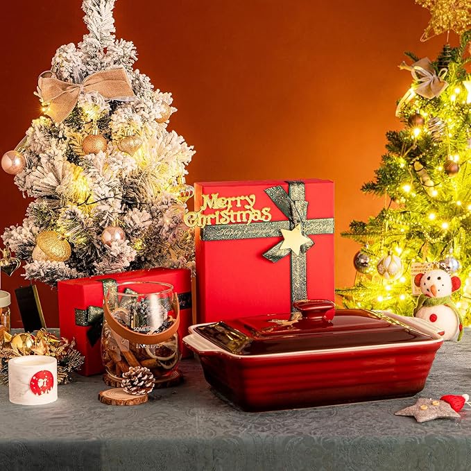 LOVECASA 4.5 Quart Ceramic Casserole Dish - Image 8