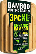 Greener Chef Luxury Wood Cutting Board 3-Piece Set by GreenerChef