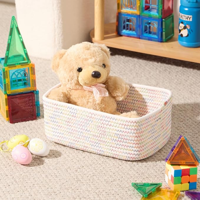 MiniArk Small Storage Baskets for Organizing | Closet Organizer Bins | Shelf - Image 4