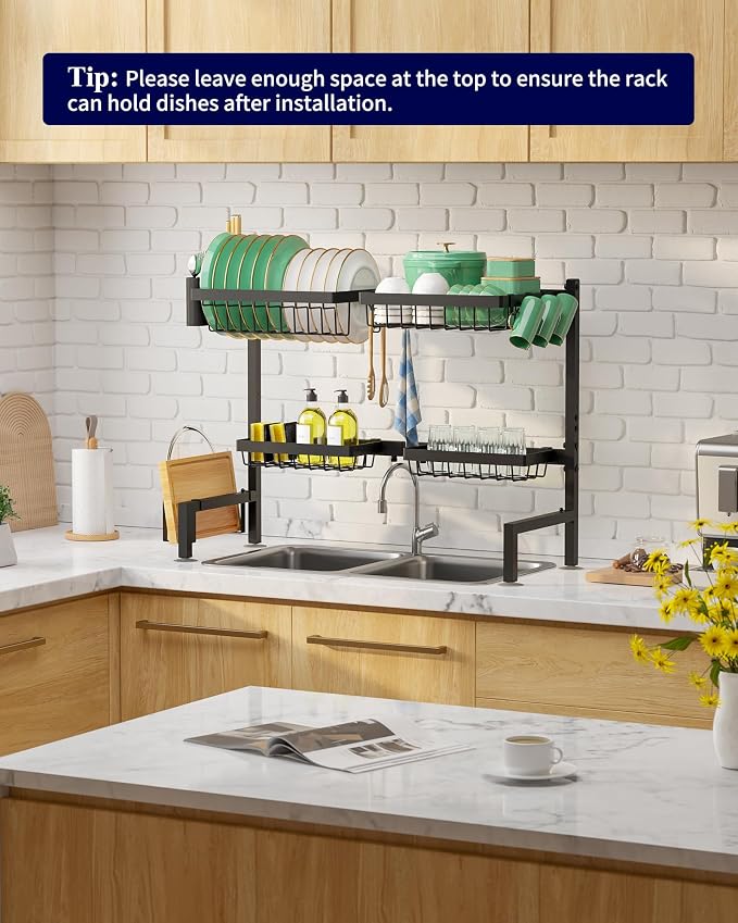 Kitsure Over The Sink Dish Drying Rack - Image 9