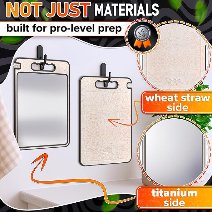 Double Sided Metal Cutting Board Titanium 14.3"x9.8" - Image 3