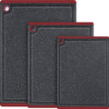 Kikcoin Plastic Cutting Boards for Kitchen, 3-Piece Large Cutting Board Set by Kikcoin