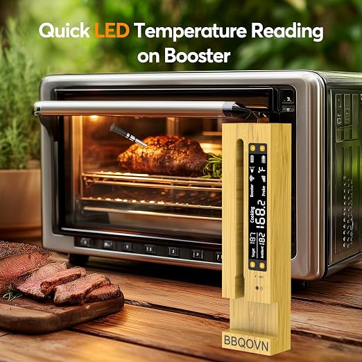 BBQOVN WiFi Sub-1G Wireless Meat Thermometer Unlimited Range 7 NIST Certified - Image 3