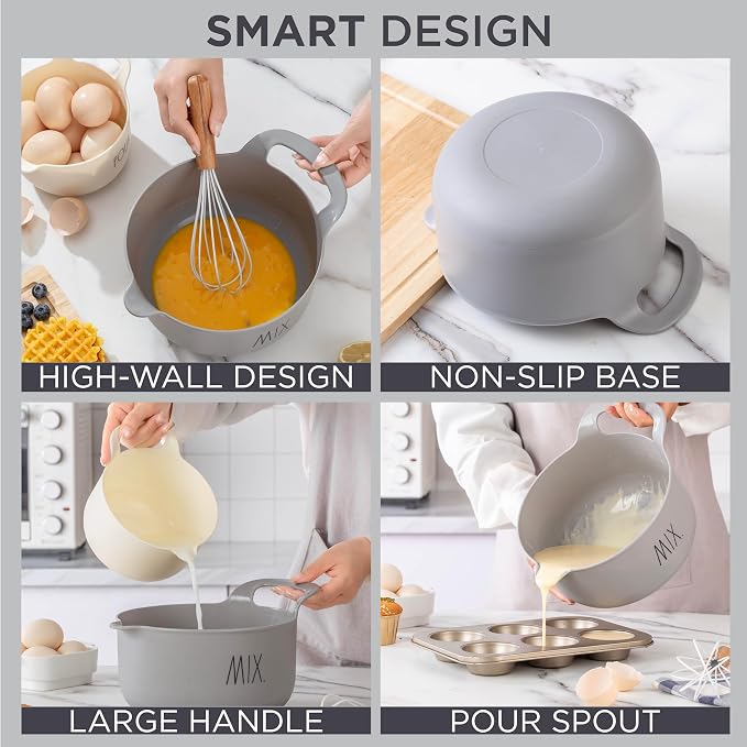 Rae Dunn Non-Slip Mixing Bowls - Image 4