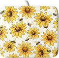 Spring Summer Sunflower Bee Dish Drying Mat of Kitchen Counter 16×18 Inch by Unknown