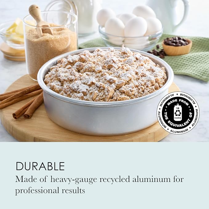 Chicago Metallic Recycled Aluminum 8 inch Round Cake Pan - Image 4