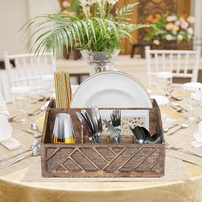 Ukonvi Paper Plate Dispenser, Paper Plate Holder - Image 9