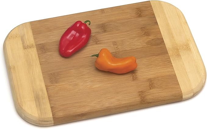 Lipper International Bamboo Wood Two-Tone Kitchen Cutting and Serving Board - Image 3