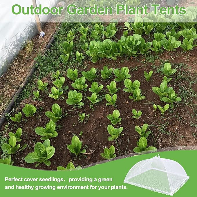 4 Pack Mesh Food Covers 14 inch, Large and Tall Food Covers, Pop-Up Mesh Food - Image 6