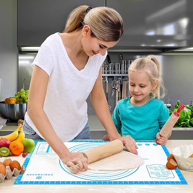 Silicone Baking Pastry Mat, Non-slip Food Grade Dough Rolling Mat - Image 7