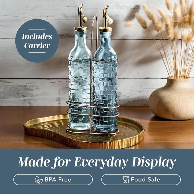 COOK WITH COLOR Glass Olive Oil Bottle Dispenser - Image 6