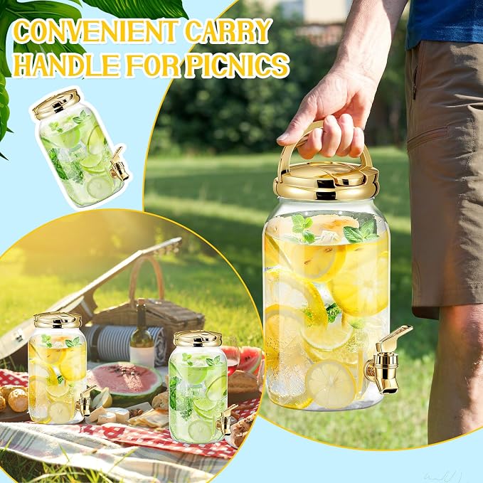 Havawish 2 Pcs 1 Gallon Plastic Beverage Dispenser - Image 4