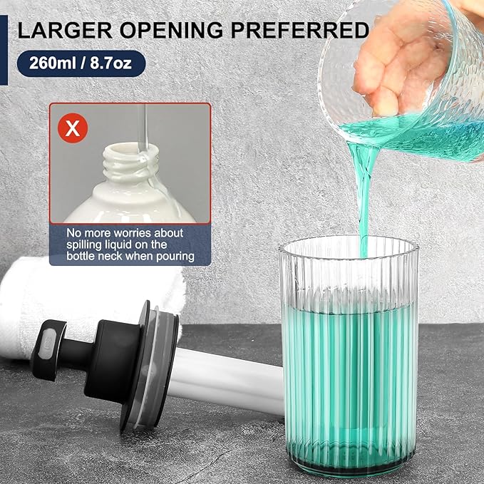 Automatic Soap Dispenser Liquid Touchless: 9oz Black Plastic - Image 5
