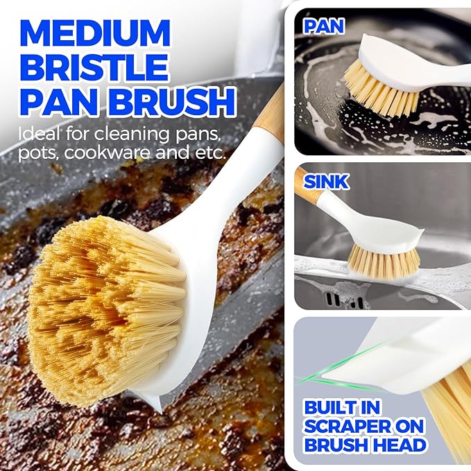 Holikme 3 Pack Dish Brush Set - Image 4