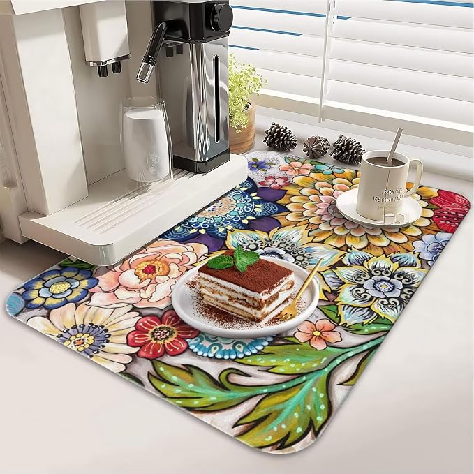Dish Drying Mat for Kitchen Counter 2 Pack - Image 3