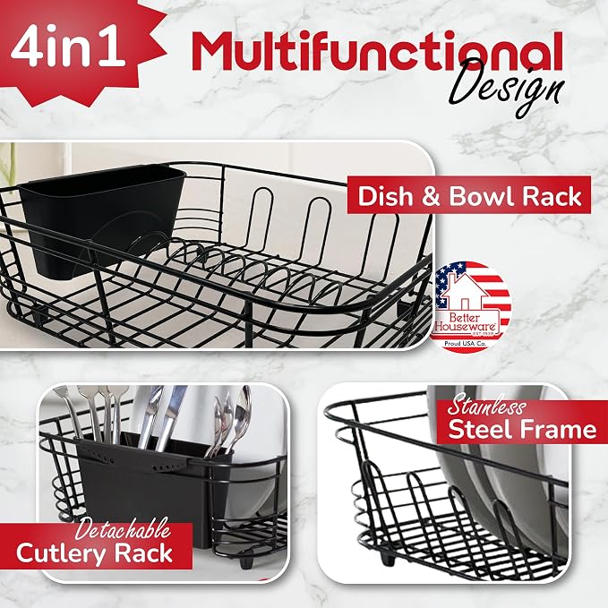Better Houseware in Sink Dish Drying Rack, Dish Drying Rack in Sink - Image 4