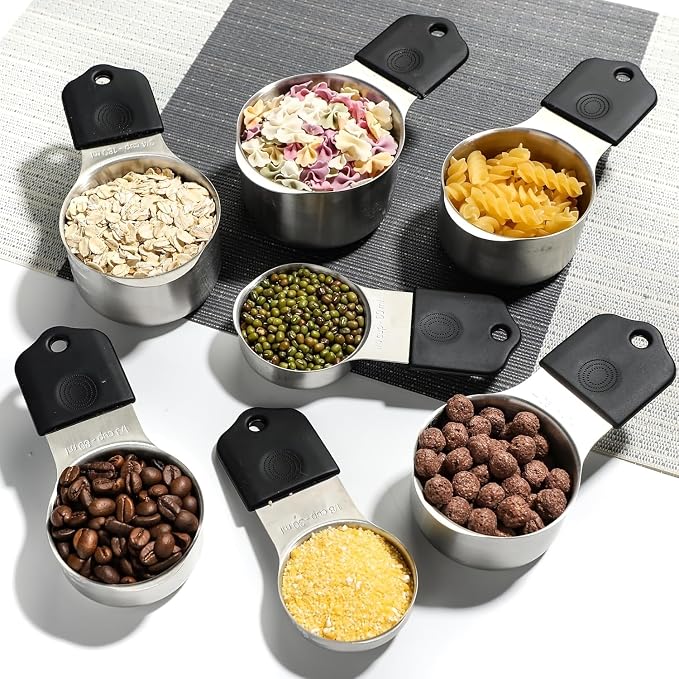 Magnetic Measuring Cups, Stainless Steel Kitchen Aid Cups Measuring set - Image 6