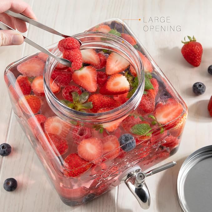 Glass Drink Dispenser for Fridge - Image 4