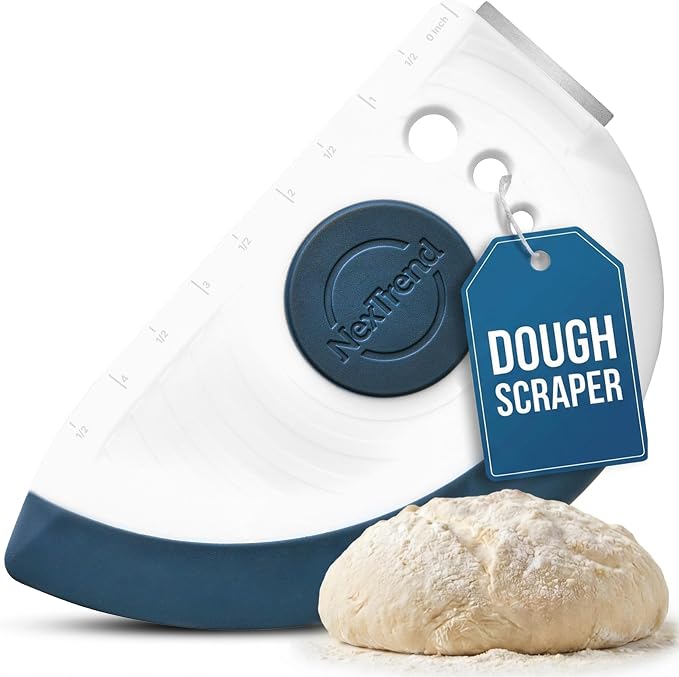 5-in-1 Dough Scraper & Flexible Bowl Scraper by Nextrend, Bread Scraper by NexTrend