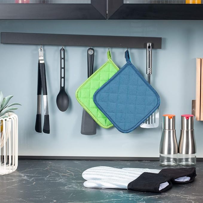 Joyhalo 6 Pack Pot Holders for Kitchen, Cotton Oven Holder - Image 5