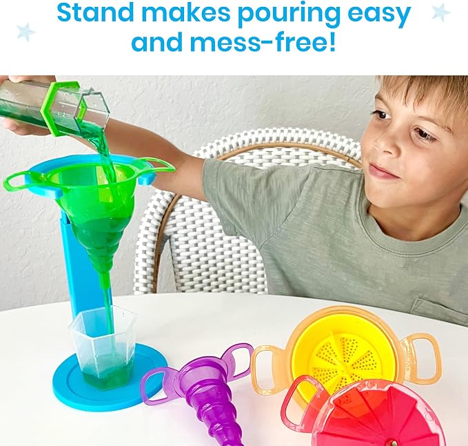 hand2mind Starter Science Funnels, Science Lab Equipment, Sand Sifter, Water - Image 4