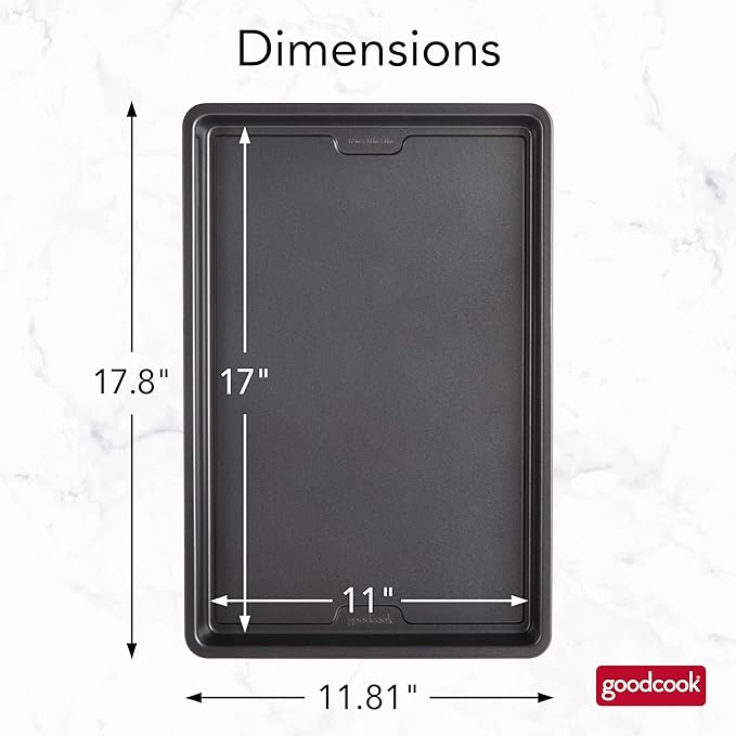 GoodCook PRO Large Baking Sheet Pan Nonstick Warp & Scratch-Resistant - Image 2