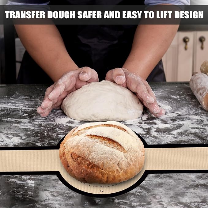 Silicone Bread Sling for Dutch Oven, Non-Stick & Easy to Clean Bread Baking Mat - Image 6