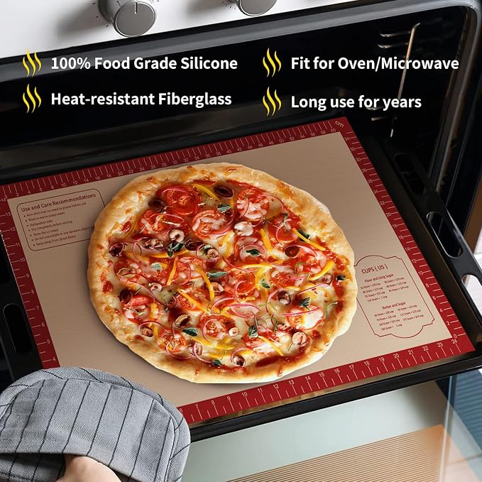 Non Stick Silicone Pastry Mat, Dough Mat - Image 2
