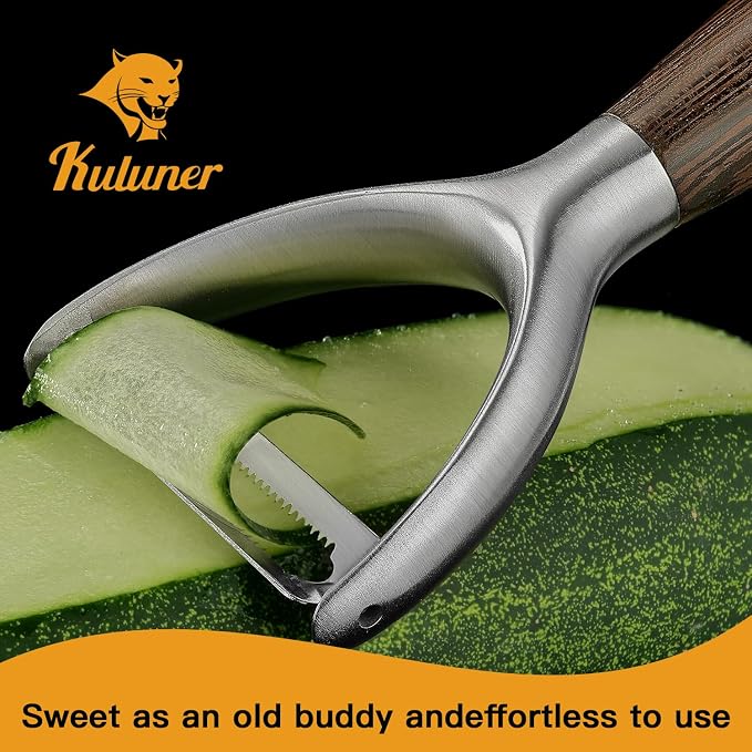 Serrated Blade Premium Y Type 304 Stainless Steel Multifunctional Kitchen - Image 3
