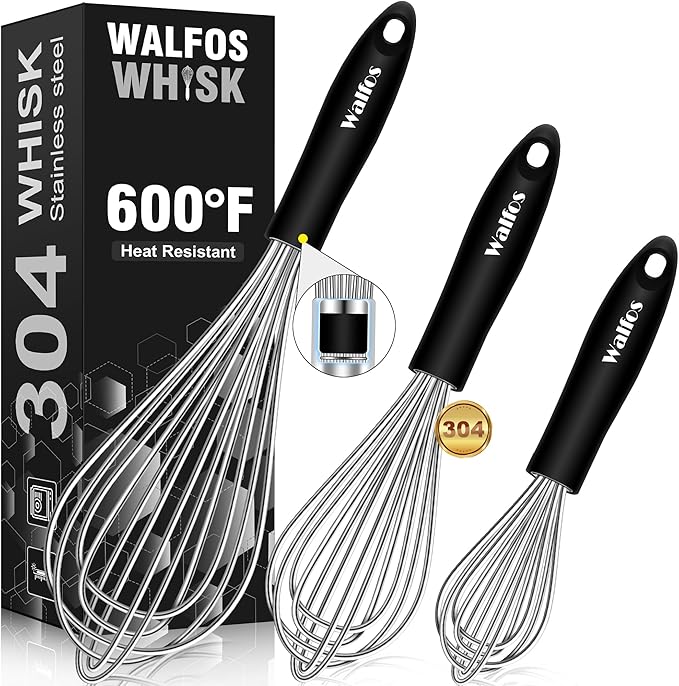 Stainless Steel Wire Whisk Set by Walfos