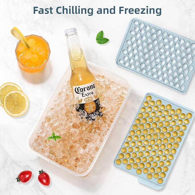 WIBIMEN Mini Ice Cube Trays, 0.55” Tiny Pebble Ice - Image 4