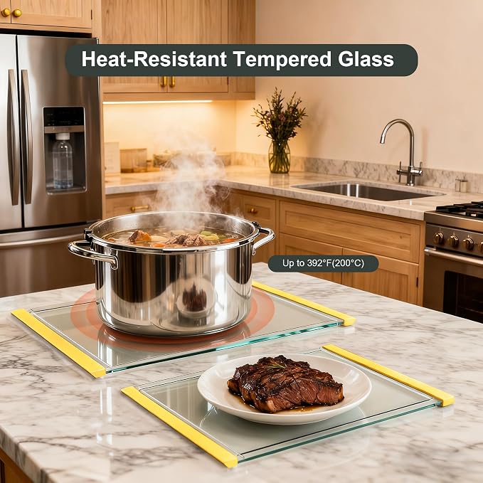 Tempered Glass Cutting Board Set - Image 5
