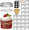 ComSaf Small Regular Mouth Mason Jars Bulk 4oz 24PCS Mini Mason Containers by ComSaf