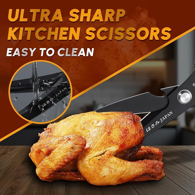 HUUSK Kitchen Scissors Set Black - Image 2