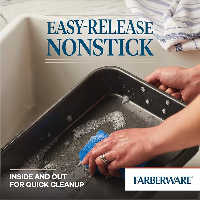 Farberware Bakeware Nonstick Steel Roaster - Image 3