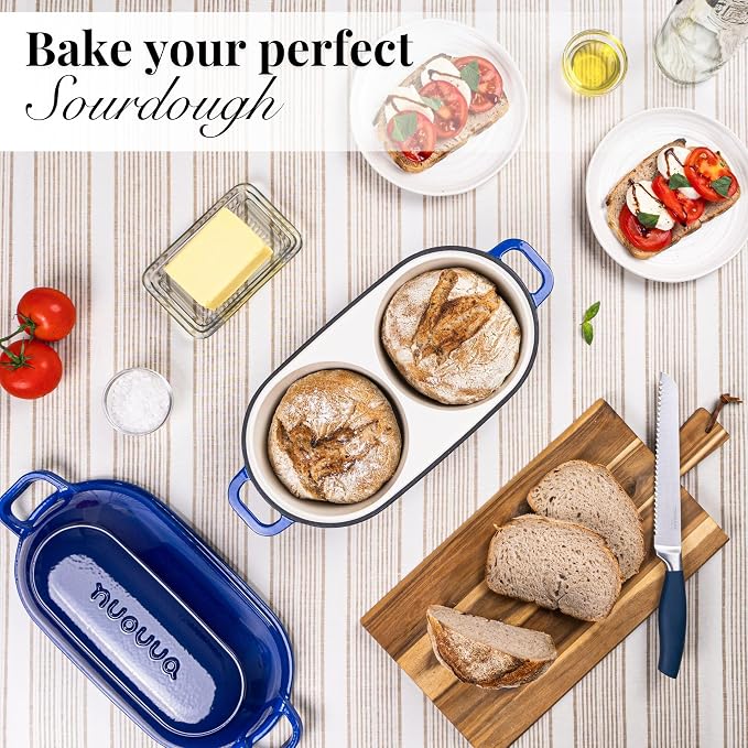 Dutch Oven For Sourdough Bread Baking – Enamelled Cast Iron Bread Loaf Pot – - Image 7