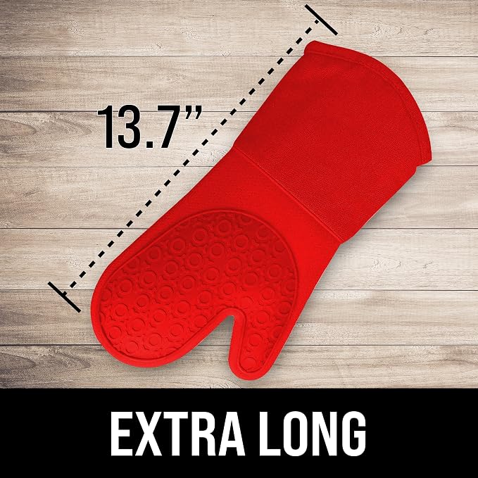 BPA-Free Silicone Oven Mitts Ultra Heat Resistant up to 500°F - Image 2