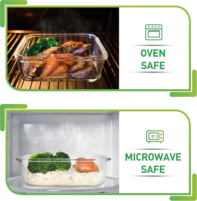 Prep Naturals Glass Meal Prep Containers - Image 3