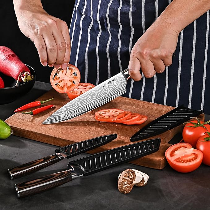 Professional Kitchen Knives High Carbon Stainless Steel Chef Knife Set - Image 5