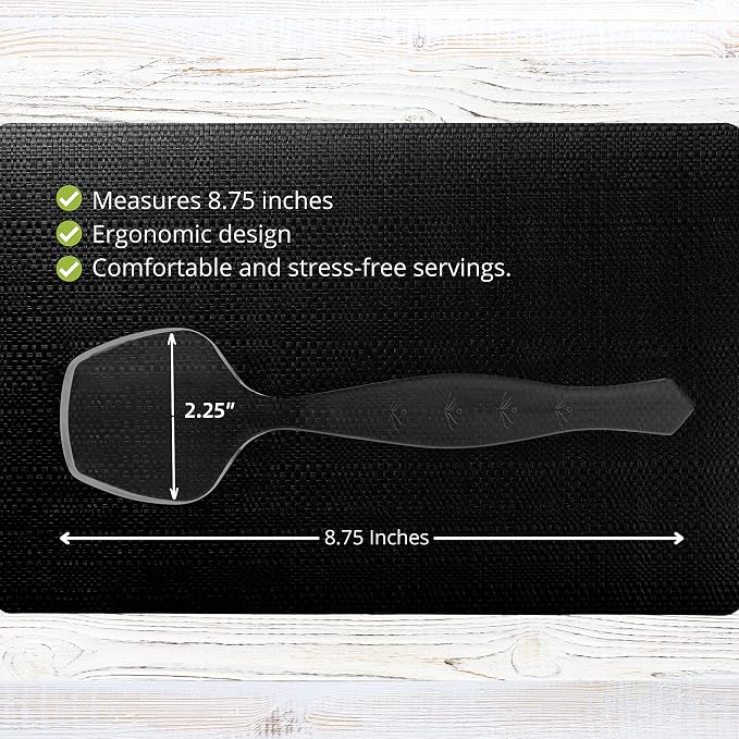PARTY BARGAINS Disposable Clear Plastic Serving Spoons 8.75″ – Heavy-Duty Clear - Image 2