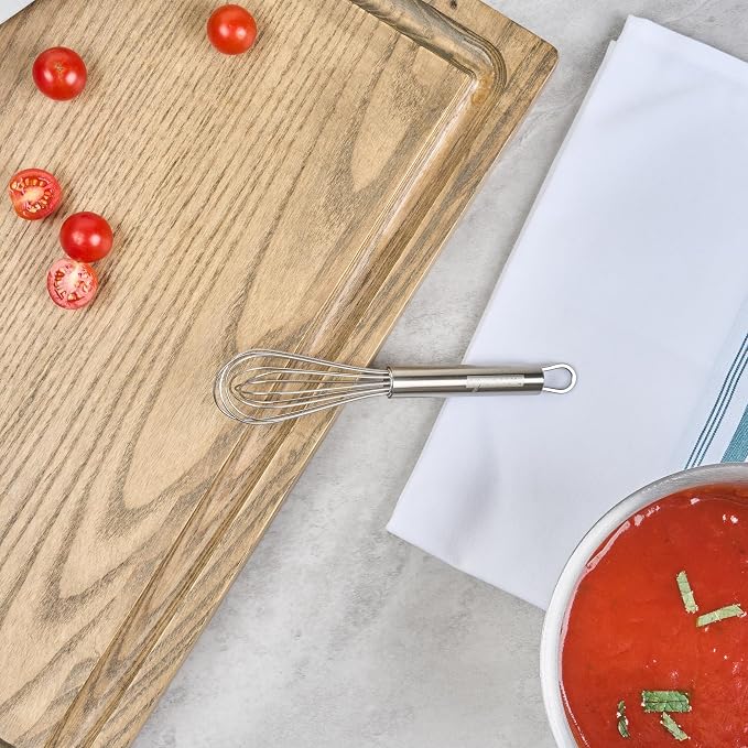 Restaurantware 7 in Stainless Steel Wire Whisk - Image 10