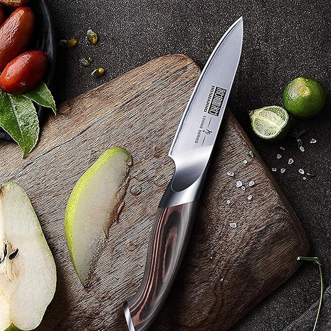 HOSHANHO 3.75 inch Paring Knife, Japanese High Carbon Stainless Steel Small - Image 5