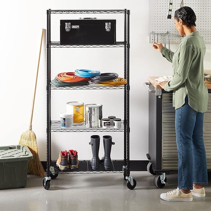 Amazon Basics 5-Shelf Heavy Duty Garage Shelving Storage Rack - Image 2