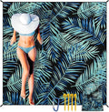 HIHOHO Beach Blanket Waterproof Sandproof Extra Large Beach Mat 79" X by HIHOHO