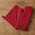 Encasa XO Heat Resistant 100% Cotton Oven Glove & Potholder Set by EncasaXO